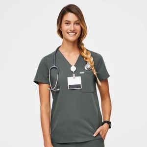 Figs Scrubs Set - XS Catarina Scrub Top & High Waisted Zamora Joggers in S/P